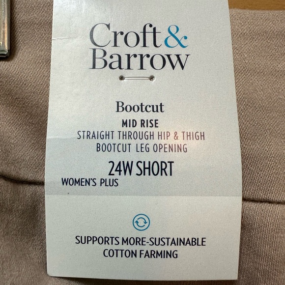 Croft & Barrow Effortless stretch pant, size 24S - Picture 4 of 5